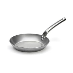 DE BUYER 5130.24 Carbone Plus Round Frying Pan with Stainless Steel Cold Handle, 24 cm Diameter DE BUYER 5130.24 Carbone Plus Round Frying Pan with Stainless Steel Cold Handle, 24 cm Diameter