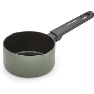 Morphy Richards Recycled Aluminium Milk Pan, 14cm, Non Stick Coating, Soft Touch Handles, Suitable for All Hobs, Green, 853751 Morphy Richards Recycled Aluminium Milk Pan, 14cm, Non Stick Coating, Soft Touch Handles, Suitable for All Hobs, Green, 853751