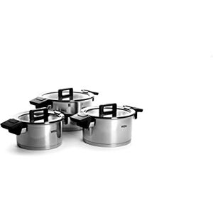 WOLL Concept Cookware Set - Silver, Multi-position Lid, 18/10 Steel WOLL Concept Cookware Set - Silver, Multi-position Lid, 18/10 Steel