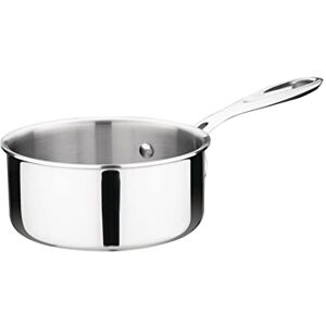 NISBETS Vogue Tri Wall Saucepan 900 ml, Size: 140(Dia)mm, Stainless Steel & Aluminium Induction Hob, Gas, Electric & Solid Top Compatible Lid Sold Separately (Y422), Y244 NISBETS Vogue Tri Wall Saucepan 900 ml, Size: 140(Dia)mm, Stainless Steel & Aluminium Induction Hob, Gas, Electric & Solid Top Compatible Lid Sold Separately (Y422), Y244