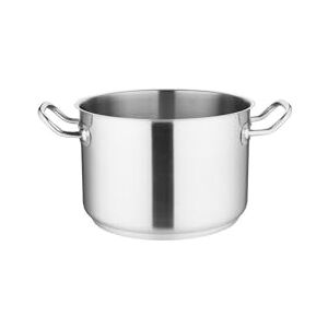 Vogue Stainless Steel Stew Pan 24cm Casserole Dish with 7l Capacity for All Hobs Including Induction M940 Vogue Stainless Steel Stew Pan 24cm Casserole Dish with 7l Capacity for All Hobs Including Induction M940