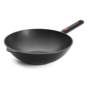 Woll Eco Logic QXR Wok and Stirring Pan Inductive Diameter 32 cm Height 10 cm with Removable Handle Suitable for All Hob Types PFAS-Free Non-Stick Coating Cast Aluminium Woll Eco Logic QXR Wok and Stirring Pan Inductive Diameter 32 cm Height 10 cm with Removable Handle Suitable for All Hob Types PFAS-Free Non-Stick Coating Cast Aluminium