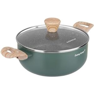 Kasanova 20 cm Green Non-stick Cooking Pot - Casserole Kasanova 20 cm Green Non-stick Cooking Pot - Casserole