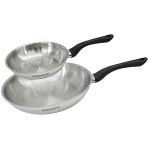 Fackelmann 9441250 Set of 2 Frying Pans 20 and 28 cm Stainless Steel 18/8 20 and 28 cm Fackelmann 9441250 Set of 2 Frying Pans 20 and 28 cm Stainless Steel 18/8 20 and 28 cm