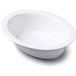 WM Bartleet & Sons 1750 Wm Bartleet & Sons Traditional Porcelain Oval Pie Crust Dish, White (20cm) WM Bartleet & Sons 1750 Wm Bartleet & Sons Traditional Porcelain Oval Pie Crust Dish, White (20cm)