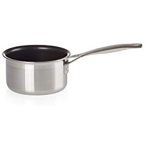 LE CREUSET 3-Ply Stainless Steel Non-Stick Milk Pan, 14 x 8.5 cm, 96201214001000 LE CREUSET 3-Ply Stainless Steel Non-Stick Milk Pan, 14 x 8.5 cm, 96201214001000