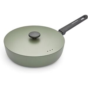 Morphy Richards Saute Pan, Forged Aluminium, 28cm, Non Stick Ceramic Coating, Soft Touch Handles, Oven Safe Up to 180c, Suitable for All Hobs, Green, 852501 Morphy Richards Saute Pan, Forged Aluminium, 28cm, Non Stick Ceramic Coating, Soft Touch Handles, Oven Safe Up to 180c, Suitable for All Hobs, Green, 852501