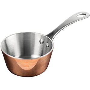 Vogue Mini Copper Tri Wall Sauté Pan 8cm Small Cooking Frying Pot for Egg, Melting Butter, Sauces GG761 Vogue Mini Copper Tri Wall Sauté Pan 8cm Small Cooking Frying Pot for Egg, Melting Butter, Sauces GG761
