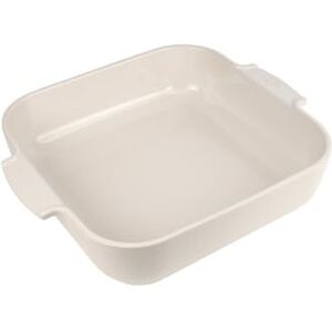 Peugeot Square Ceramic Baking Dish 36 cm (Including Handles) x 29.5 cm x 7.5 cm Capacity: 5.4 L 10 Year Guarantee Ecru Colour Peugeot Square Ceramic Baking Dish 36 cm (Including Handles) x 29.5 cm x 7.5 cm Capacity: 5.4 L 10 Year Guarantee Ecru Colour