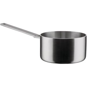 Alessi Convivio DC105/16 Design Saucepan in Multiply, Suitable for Induction, Handle in 18/10 Stainless Steel with PVD Coating and Magnetic Steel Bottom, Mat Alessi Convivio DC105/16 Design Saucepan in Multiply, Suitable for Induction, Handle in 18/10 Stainless Steel with PVD Coating and Magnetic Steel Bottom, Mat