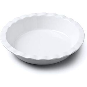 WM Bartleet & Sons 1750 Crinkle Rim Pie Dish, White Porcelain Baking Oven Dish (20cm) WM Bartleet & Sons 1750 Crinkle Rim Pie Dish, White Porcelain Baking Oven Dish (20cm)