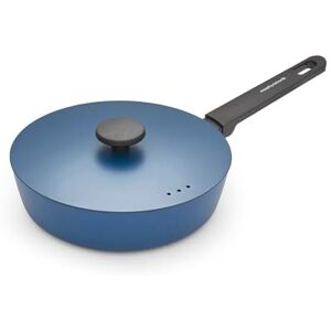 Morphy Richards Saute Pan, Forged Aluminium, 24cm, Non Stick Ceramic Coating, Soft Touch Handles, Oven Safe Up to 180c, Suitable for All Hobs, Blue, 852252 Morphy Richards Saute Pan, Forged Aluminium, 24cm, Non Stick Ceramic Coating, Soft Touch Handles, Oven Safe Up to 180c, Suitable for All Hobs, Blue, 852252
