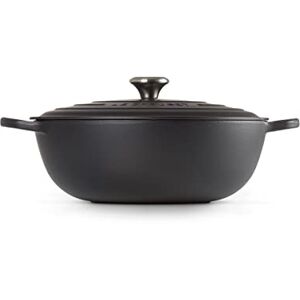 LE CREUSET Signature Soup Pot 32cm Matte Black SS Knob LE CREUSET Signature Soup Pot 32cm Matte Black SS Knob