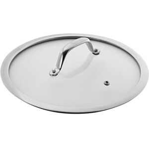 Kuhn Rikon Glass Lid wide rim stainless steel handle 16cm, silver Kuhn Rikon Glass Lid wide rim stainless steel handle 16cm, silver