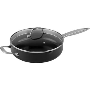 Zyliss Non-Stick Ultimate Pro Ceramic Saute Pan with Lid 28cm, Long Lasting Recycled Aluminium, Induction Hob Suitable, Oven Safe, PFAS Free, 10 Year Guarantee Zyliss Non-Stick Ultimate Pro Ceramic Saute Pan with Lid 28cm, Long Lasting Recycled Aluminium, Induction Hob Suitable, Oven Safe, PFAS Free, 10 Year Guarantee