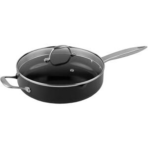 Zyliss Non-Stick Ultimate Pro Ceramic Saute Pan with Lid 28cm, Long Lasting Recycled Aluminium, Induction Hob Suitable, Oven Safe, PFAS Free, 10 Year Guarantee Zyliss Non-Stick Ultimate Pro Ceramic Saute Pan with Lid 28cm, Long Lasting Recycled Aluminium, Induction Hob Suitable, Oven Safe, PFAS Free, 10 Year Guarantee