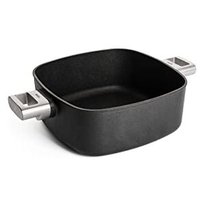 Woll Diamond Logic XR Pro Square Casserole Dish with 2 Side Handles Inductive 28 x 28 cm, 11 cm High, 6.5 Litre with Removable Stainless Steel Handle Suitable for All Hob Types, Cast Aluminium Woll Diamond Logic XR Pro Square Casserole Dish with 2 Side Handles Inductive 28 x 28 cm, 11 cm High, 6.5 Litre with Removable Stainless Steel Handle Suitable for All Hob Types, Cast Aluminium