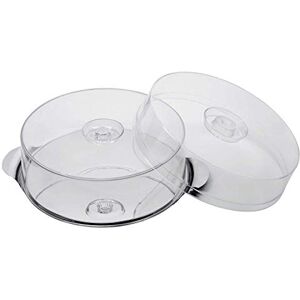 APS Cake Stand with 2 Covers, Diameter 30 cm, height of Covers 7 and 10 cm Stainless Steel Place Mats with Product inside APS Cake Stand with 2 Covers, Diameter 30 cm, height of Covers 7 and 10 cm Stainless Steel Place Mats with Product inside