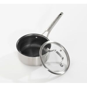 Hairy Bikers Hex Guard, 16CM Saucepan, Stainless Steel, Non-Stick, Oven Safe, Metal Tool Safe, Dishwasher Safe, PFOA Free, Suitable for All Hobs Hairy Bikers Hex Guard, 16CM Saucepan, Stainless Steel, Non-Stick, Oven Safe, Metal Tool Safe, Dishwasher Safe, PFOA Free, Suitable for All Hobs