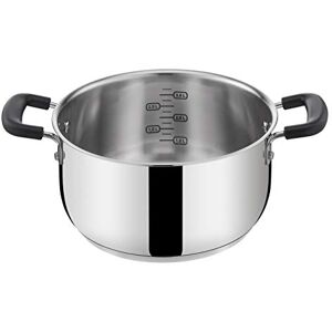 Lagostina Practical Saucepan Fonda 2 Handles for Induction, Grey, 18 cm, Steel 18/10 Lagostina Practical Saucepan Fonda 2 Handles for Induction, Grey, 18 cm, Steel 18/10