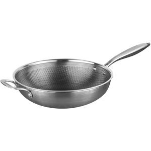 Prochef HexGuard Wok, Non-Stick, 30cm, Stainless Steel, Tri-Ply Construction, Metal Utensil-Safe, Induction Compatible, Dishwasher Safe, 9cm Height, Oven Safe to 230°C Prochef HexGuard Wok, Non-Stick, 30cm, Stainless Steel, Tri-Ply Construction, Metal Utensil-Safe, Induction Compatible, Dishwasher Safe, 9cm Height, Oven Safe to 230°C