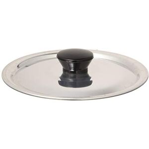 Baldassare Agnelli Pentole Agnelli FAMA2912 Flat Lid with Handle, Rim and Bridge, Heavy Type in BLTF Aluminum, Polished Silver , 12 cm Baldassare Agnelli Pentole Agnelli FAMA2912 Flat Lid with Handle, Rim and Bridge, Heavy Type in BLTF Aluminum, Polished Silver , 12 cm