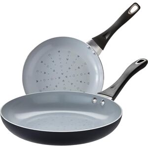 Prestige Disney Monochrome Ceramic Frying Pan Set 24 & 28cm Non Stick Frying Pan Set, Induction Suitable, PFAS & PFOA Free Cookware, Black & White Prestige Disney Monochrome Ceramic Frying Pan Set 24 & 28cm Non Stick Frying Pan Set, Induction Suitable, PFAS & PFOA Free Cookware, Black & White