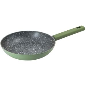 Zanetti , Green Frying Pan, 24 cm, Induction Frying Pan, Stone Effect, High Thickness Coating, Soft Touch Handle, Suitable for All Hobs Zanetti , Green Frying Pan, 24 cm, Induction Frying Pan, Stone Effect, High Thickness Coating, Soft Touch Handle, Suitable for All Hobs