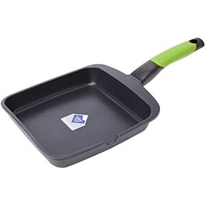 BRA isogona PRIOR Grill Pan, Cast Aluminium with Classic Non-Stick Teflon Smooth 22 cm Black BRA isogona PRIOR Grill Pan, Cast Aluminium with Classic Non-Stick Teflon Smooth 22 cm Black