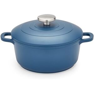 Morphy Richards Cast Aluminium Casserole, 20cm/2.3L, Non Stick Coating, Lightweight Design, Oven Safe, Self-Basting, Suitable for all Hobs, Blue, 851001 Morphy Richards Cast Aluminium Casserole, 20cm/2.3L, Non Stick Coating, Lightweight Design, Oven Safe, Self-Basting, Suitable for all Hobs, Blue, 851001