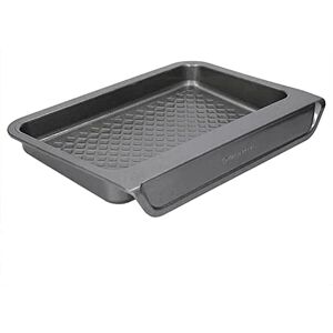 MasterClass Smart Stack Baking Tray,Rectangular Roasting Tin with PTFE, PFOA and BPA Free Non Stick,Scratch Resistant Carbon Steel Oven Pan,Small,Black MasterClass Smart Stack Baking Tray,Rectangular Roasting Tin with PTFE, PFOA and BPA Free Non Stick,Scratch Resistant Carbon Steel Oven Pan,Small,Black