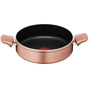 Lagostina Ramata Non-Stick Aluminium Saucepan Diameter 24 cm with Copper Effect Exterior, Pot with Thermo-Signal Cooking Indicator, Easy Titanium Coating, Bakelite Handles Lagostina Ramata Non-Stick Aluminium Saucepan Diameter 24 cm with Copper Effect Exterior, Pot with Thermo-Signal Cooking Indicator, Easy Titanium Coating, Bakelite Handles