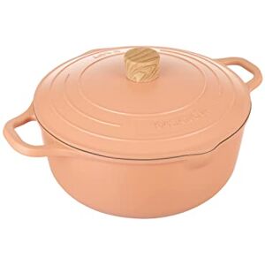 KASANOVA Non-Stick Casserole Various Colours Pot Art with Innovative Lid, Induction Casserole, Optimal for Stewed and Cooking Lens (Pink,28 cm) KASANOVA Non-Stick Casserole Various Colours Pot Art with Innovative Lid, Induction Casserole, Optimal for Stewed and Cooking Lens (Pink,28 cm)