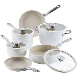 Circulon Halo with LaserDefense Induction Hob Ceramic Non Stick Pan Set of 6 – Made Without PFAS, Non Toxic Ceramic Cookware, Dishwasher & Oven Safe 2X Frying Pan, 2X Saucepan, Stock Pot, Saute Pan Circulon Halo with LaserDefense Induction Hob Ceramic Non Stick Pan Set of 6 – Made Without PFAS, Non Toxic Ceramic Cookware, Dishwasher & Oven Safe 2X Frying Pan, 2X Saucepan, Stock Pot, Saute Pan