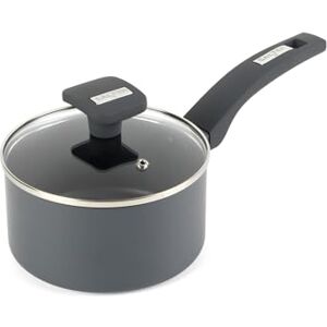 Salter Alto 16cm Saucepan Recycled Pressed Aluminium, Non-Stick, Suitable for Induction, Includes Tempered Glass Lid, Steam Vent, Cool Touch Bakelite Handle, Small Cooking Pot, PFOA & PFAS-Free Salter Alto 16cm Saucepan Recycled Pressed Aluminium, Non-Stick, Suitable for Induction, Includes Tempered Glass Lid, Steam Vent, Cool Touch Bakelite Handle, Small Cooking Pot, PFOA & PFAS-Free
