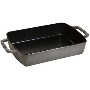 STAUB Cast Iron Roasting Pan 30 x 20 cm Graphite Grey STAUB Cast Iron Roasting Pan 30 x 20 cm Graphite Grey