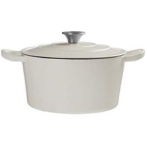 Premier Hygge Casserole Dish, Matte White/Cream, Cast Iron, Medium Premier Hygge Casserole Dish, Matte White/Cream, Cast Iron, Medium