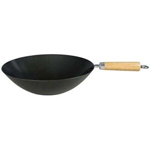 Dexam Heavy Gauge Non Stick Carbon Steel Wok 30cm/12-inch Dexam Heavy Gauge Non Stick Carbon Steel Wok 30cm/12-inch