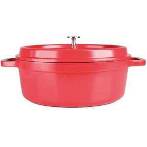Sitram 712901 Oval Cast Aluminium Casserole Dish 7.2 Litre Red Exterior and Black Interior All Heat Sources Including Induction Sitram 712901 Oval Cast Aluminium Casserole Dish 7.2 Litre Red Exterior and Black Interior All Heat Sources Including Induction