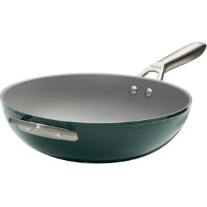 Ninja ZEROSTICK Ceramic Pro 28cm Wok, Scratch Resistant, Made PTFE-Free, All Hob Compatible, Green, CW30928UKGN Ninja ZEROSTICK Ceramic Pro 28cm Wok, Scratch Resistant, Made PTFE-Free, All Hob Compatible, Green, CW30928UKGN