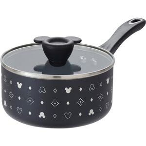 Prestige Disney Monochrome Mickey Mouse Non Stick Saucepan with Lid 18cm, Ceramic Induction Saucepan, PFAS & PFOA Free, Non Toxic Cookware, Black & White Prestige Disney Monochrome Mickey Mouse Non Stick Saucepan with Lid 18cm, Ceramic Induction Saucepan, PFAS & PFOA Free, Non Toxic Cookware, Black & White