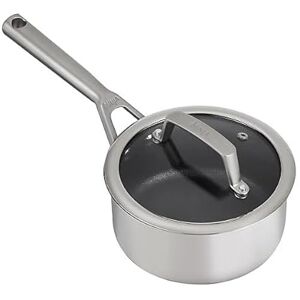 Ninja ZEROSTICK Stainless Steel Cookware 16cm Saucepan, Long Lasting, Non-Stick, Induction Compatible, Saucepan, Oven Safe to 260°C, Cast Stainless Steel Handle C60216UK Ninja ZEROSTICK Stainless Steel Cookware 16cm Saucepan, Long Lasting, Non-Stick, Induction Compatible, Saucepan, Oven Safe to 260°C, Cast Stainless Steel Handle C60216UK