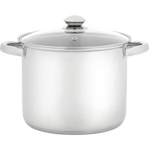 Judge Essentials Polished Stainless Steel Stock Pot with Lid, 6.5L, 22cm Large Induction Pot, Suitable for All Hob Types, Oven and Dishwasher Safe Judge Essentials Polished Stainless Steel Stock Pot with Lid, 6.5L, 22cm Large Induction Pot, Suitable for All Hob Types, Oven and Dishwasher Safe