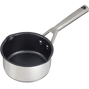 Ninja ZEROSTICK Stainless Steel Cookware 16cm Milk Pan, Long Lasting, Non-Stick, Induction Compatible, Oven Safe to 260°C, Cast Stainless Steel Handle C61216UK Ninja ZEROSTICK Stainless Steel Cookware 16cm Milk Pan, Long Lasting, Non-Stick, Induction Compatible, Oven Safe to 260°C, Cast Stainless Steel Handle C61216UK