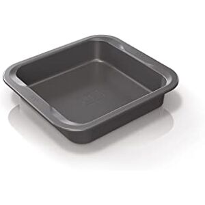 Ninja Foodi ZEROSTICK Square Cake Tin, 8-inch/22cm Cake Tin, Non-Stick, Long Lasting Heavy Duty Cake Tin, Made from Aluminised Steel, Grey, B30408EUUK Ninja Foodi ZEROSTICK Square Cake Tin, 8-inch/22cm Cake Tin, Non-Stick, Long Lasting Heavy Duty Cake Tin, Made from Aluminised Steel, Grey, B30408EUUK