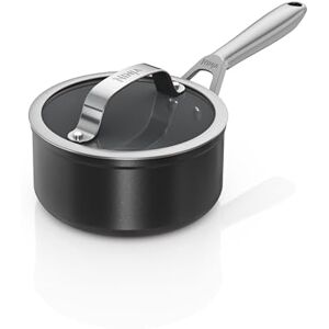 Ninja ZEROSTICK Ceramic Pro 16 cm Saucepan with Glass Lid, Scratch Resistant, Made PTFE-Free, All Hob Compatible, Black, CW30216UK Ninja ZEROSTICK Ceramic Pro 16 cm Saucepan with Glass Lid, Scratch Resistant, Made PTFE-Free, All Hob Compatible, Black, CW30216UK