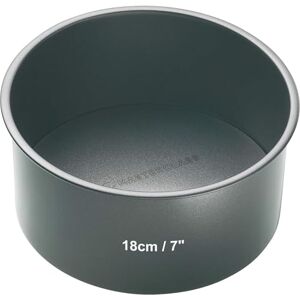 MasterClass KCMCHB11 18 cm Deep Cake Tin with PFOA Non Stick and Loose Bottom, 1 mm Carbon Steel, 6 Inch Round Pan, Grey MasterClass KCMCHB11 18 cm Deep Cake Tin with PFOA Non Stick and Loose Bottom, 1 mm Carbon Steel, 6 Inch Round Pan, Grey