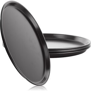 ASelected 4 Pcs Pizza Trays, 29 cm/11.4 Inch Pizza Baking Tray Non Stick, Rust Resistant Carbon Steel Oven Trays Dishwashser Safe, Round Oven Bake Tray for Baking, Serving, Cooking, Food Preparing ASelected 4 Pcs Pizza Trays, 29 cm/11.4 Inch Pizza Baking Tray Non Stick, Rust Resistant Carbon Steel Oven Trays Dishwashser Safe, Round Oven Bake Tray for Baking, Serving, Cooking, Food Preparing