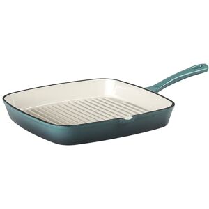 Prochef Enamelled Cast Iron Grill Pan 23cm – Heavy-Duty Griddle Skillet with Pouring Spouts, All Hob & Oven Safe, Durable & Easy to Clean, Ideal for Grilling Meats & Veg, Teal Prochef Enamelled Cast Iron Grill Pan 23cm – Heavy-Duty Griddle Skillet with Pouring Spouts, All Hob & Oven Safe, Durable & Easy to Clean, Ideal for Grilling Meats & Veg, Teal