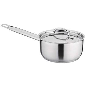 NISBETS Essentials Stainless Steel Saucepan in Silver with Handled Lid Suits All Cooking Surfaces Highly Durable and Easy Clean 1.5L NISBETS Essentials Stainless Steel Saucepan in Silver with Handled Lid Suits All Cooking Surfaces Highly Durable and Easy Clean 1.5L